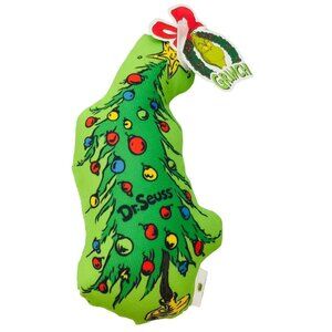 Dr Seuss How the Grinch Stole Christmas 9" WHO TREE Dog Toy Squeaker